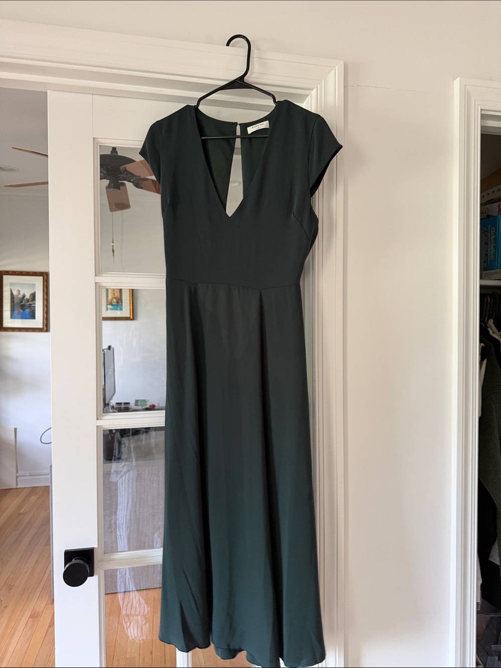 Aritzia Dark Green Midi Dress